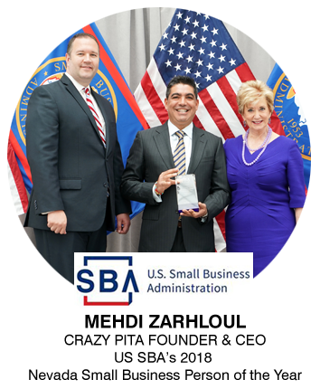  Mehdi Zarhloul US SBA 2018 Nevada Small Business Person of the Year Award